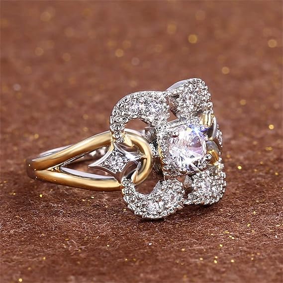 Luciara™ - Anillo Floral con Luz Estelar